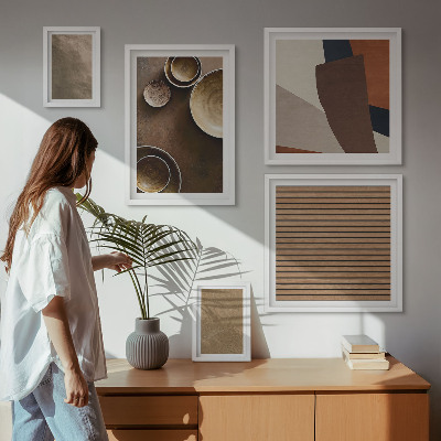 Pared galería de arte Estructuras de piedra minimalistas
