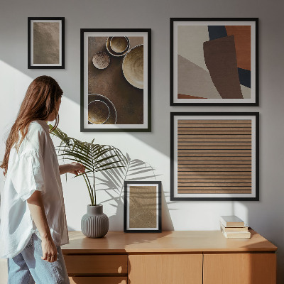 Pared galería de arte Estructuras de piedra minimalistas