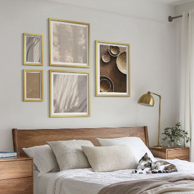 Conjunto de cuadros decorativos Estructuras de textura minimalistas