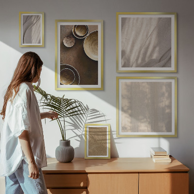 Conjunto de cuadros decorativos Estructuras de textura minimalistas