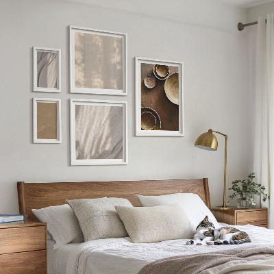 Conjunto de cuadros decorativos Estructuras de textura minimalistas