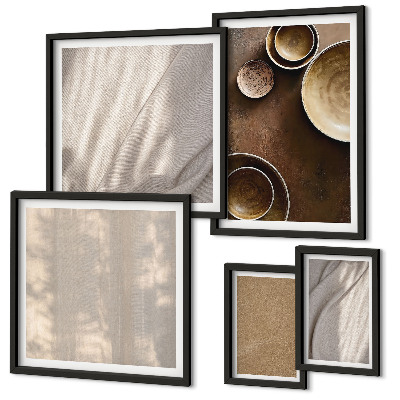 Conjunto de cuadros decorativos Estructuras de textura minimalistas