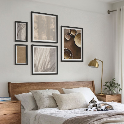 Conjunto de cuadros decorativos Estructuras de textura minimalistas