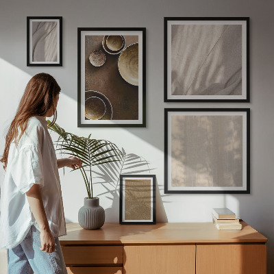 Conjunto de cuadros decorativos Estructuras de textura minimalistas