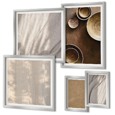 Conjunto de cuadros decorativos Estructuras de textura minimalistas