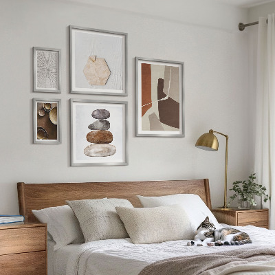 Set de 5 cuadros para salón Texturas del arte moderno