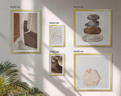 Set de 5 cuadros para salón Texturas del arte moderno