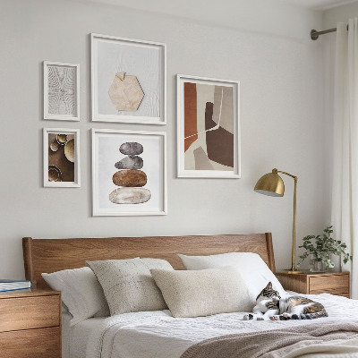 Set de 5 cuadros para salón Texturas del arte moderno