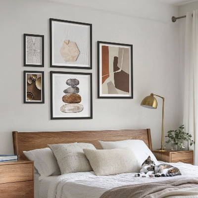 Set de 5 cuadros para salón Texturas del arte moderno