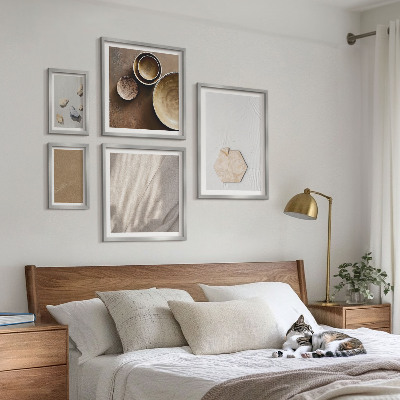 Conjunto de cuadros decorativos Texturas minimalistas cálidas