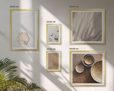 Conjunto de cuadros decorativos Texturas minimalistas cálidas