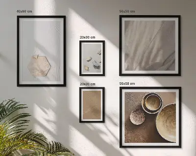 Conjunto de cuadros decorativos con texturas minimalistas cálidas