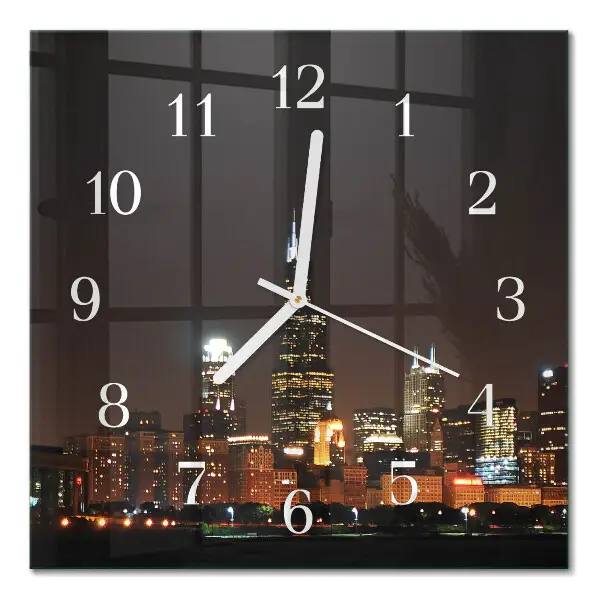 Cuadrado reloj cuadrado Horizonte nocturno