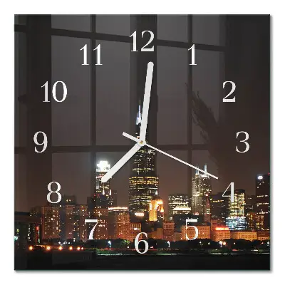 Cuadrado reloj cuadrado Horizonte nocturno