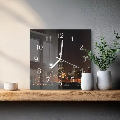 Cuadrado reloj cuadrado Horizonte nocturno