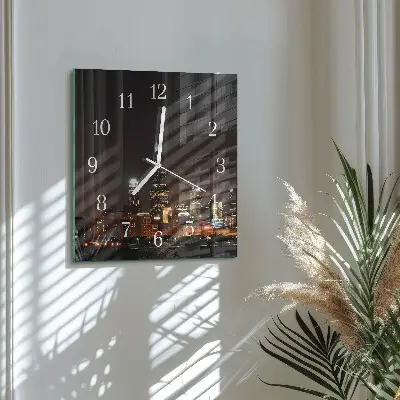 Cuadrado reloj cuadrado Horizonte nocturno