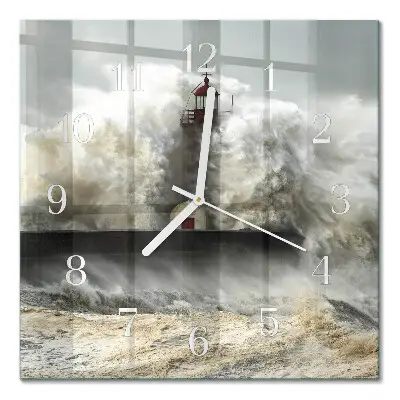 Cuadrado reloj de pared Tormenta