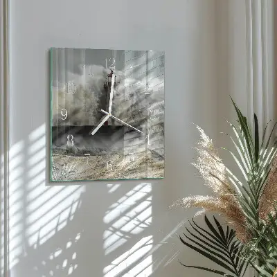 Cuadrado reloj de pared Tormenta