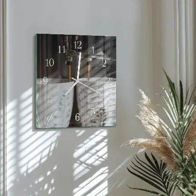 Cuadrado reloj cuadrado Cafetera