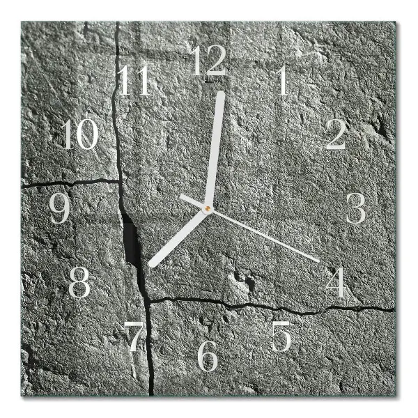 Reloj de vidrio cuadrado Piedra natural