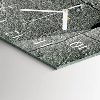 Reloj de vidrio cuadrado Piedra natural