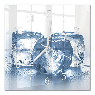Reloj de vidrio cuadrado Hielo