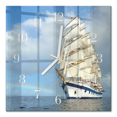 Reloj de cristal cuadrado Barco