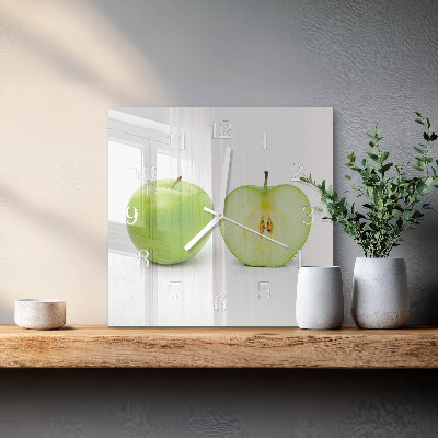 Reloj de cristal cuadrado Manzana