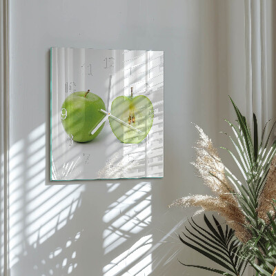 Reloj de cristal cuadrado Manzana