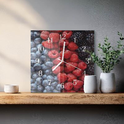 Reloj de cristal cuadrado Bayas