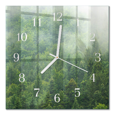 Cuadrado reloj cuadrado Bosque brumoso