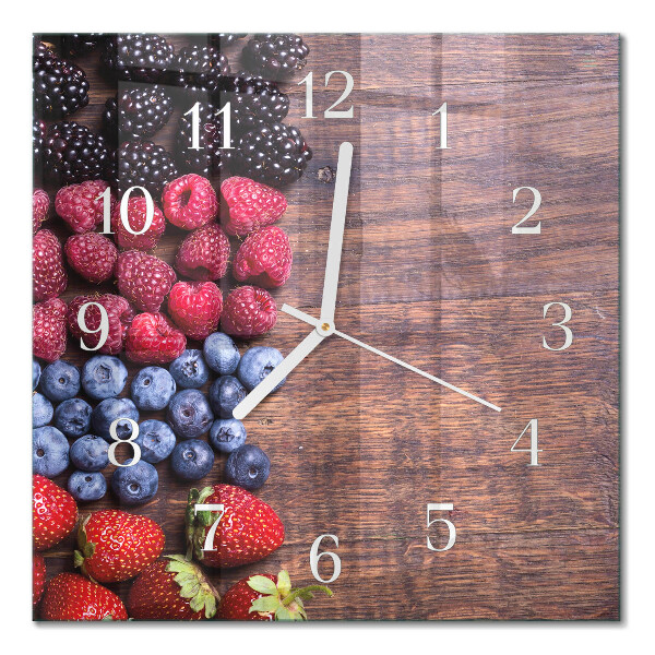 Cuadrado reloj cuadrado Frutos del bosque