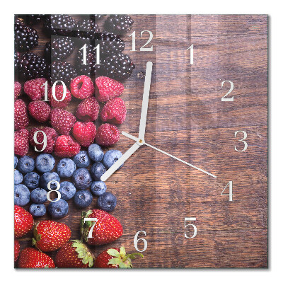 Cuadrado reloj cuadrado Frutos del bosque