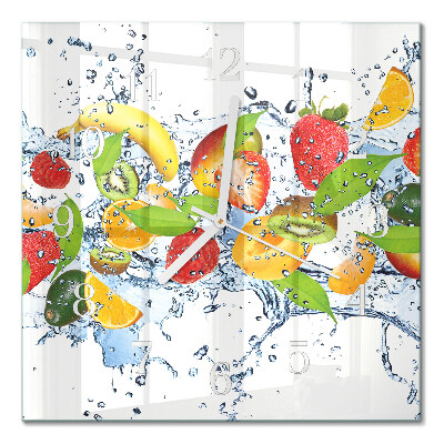 Cuadrado reloj cuadrado Agua de frutas