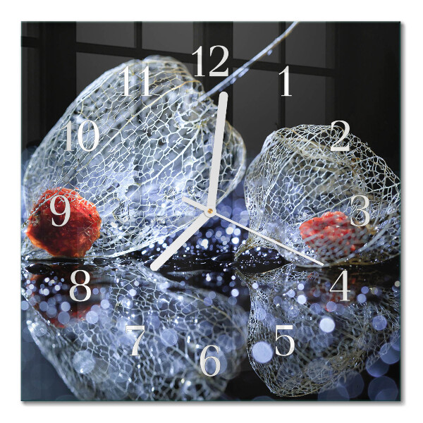 Cuadrado reloj de pared de cristal Pedazo