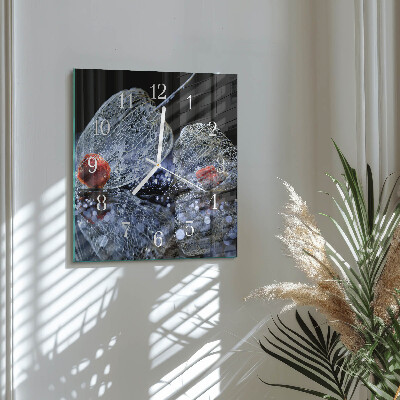 Cuadrado reloj de pared de cristal Pedazo