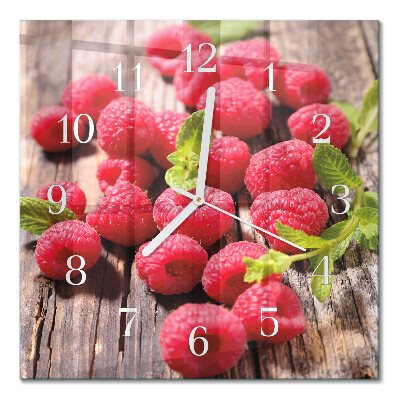 Cuadrado reloj cuadrado Frambuesas