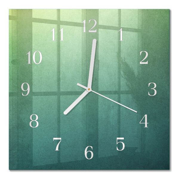 Cuadrado reloj cuadrado Degradado verde
