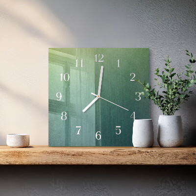 Cuadrado reloj cuadrado Degradado verde