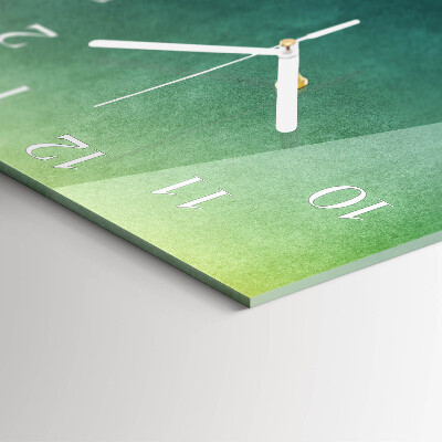 Cuadrado reloj cuadrado Degradado verde