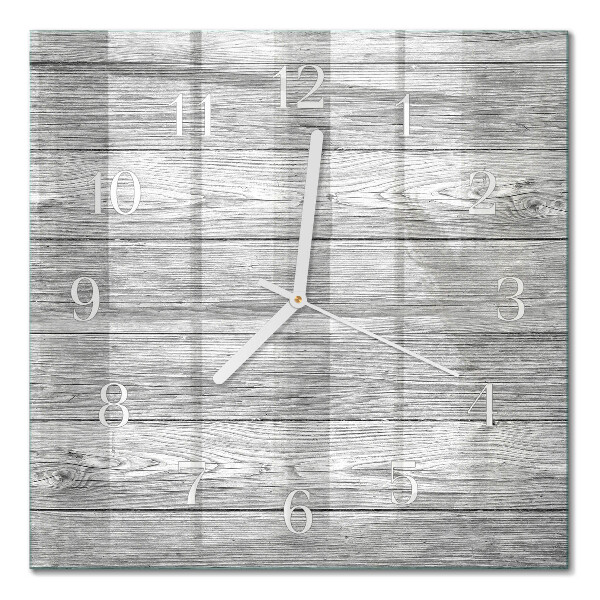 Cuadrado reloj cuadrado Madera gris