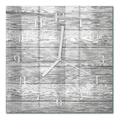 Cuadrado reloj cuadrado Madera gris