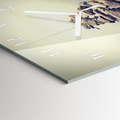Reloj de vidrio cuadrado Orilla del río