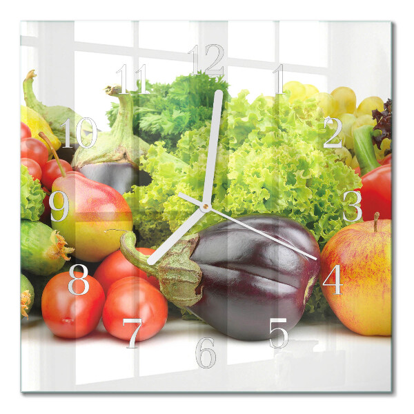Cuadrado reloj cuadrado Verduras