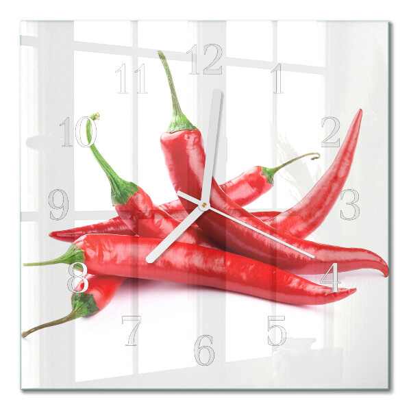 Cuadrado reloj de pared Chiles