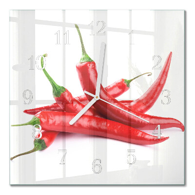 Cuadrado reloj de pared Chiles