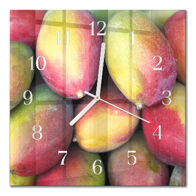 Cuadrado reloj de pared Fruta