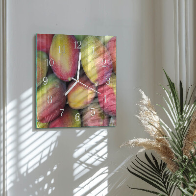 Cuadrado reloj de pared Fruta