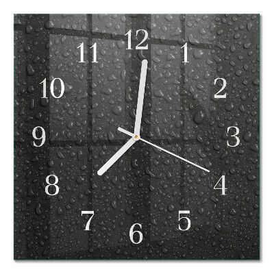 Cuadrado reloj cuadrado Gotas de agua