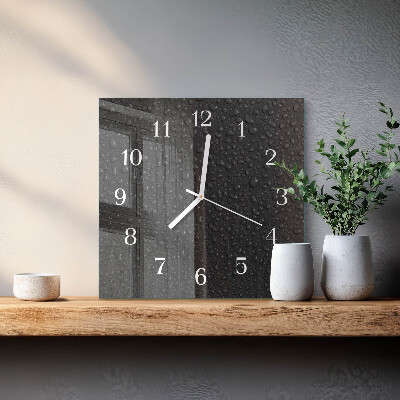 Cuadrado reloj cuadrado Gotas de agua